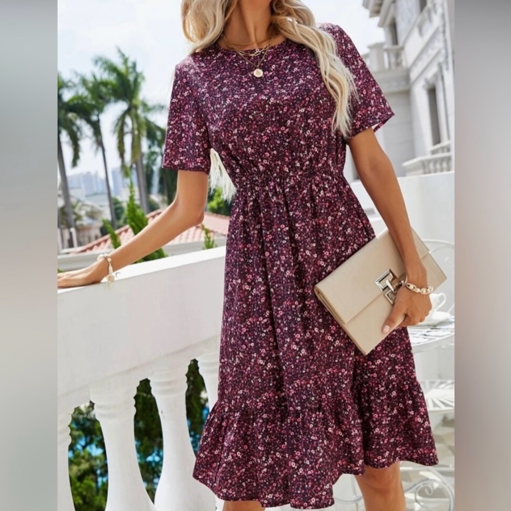 Floral Purple Dress
